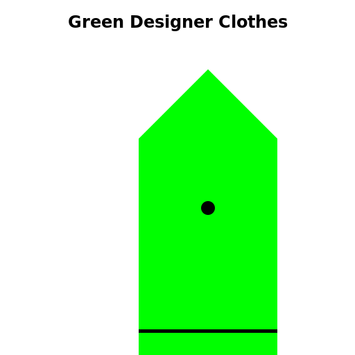 Green Designer Clothes - DrawGPT