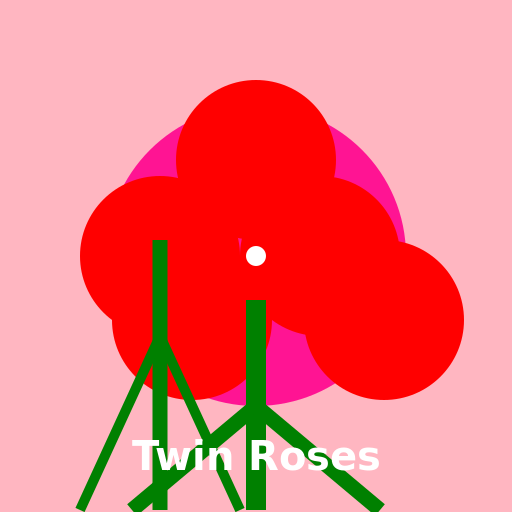 Twin Roses Logo - DrawGPT