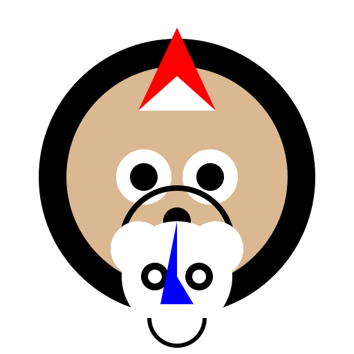 Gorilla Tag Mouse with Party Hat and Tie - DrawGPT