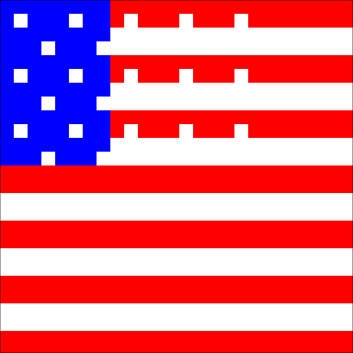 Single Color Tattered Wavy American Flag - DrawGPT