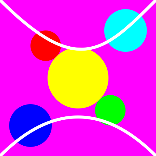 Colorful Background with Bright Ducks in Swirly Motion - DrawGPT