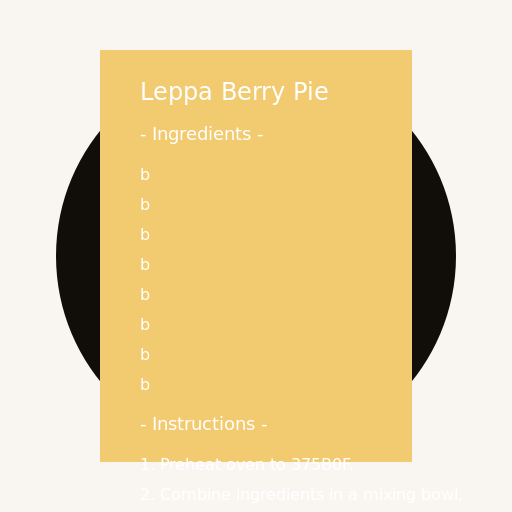 Giratina's Leppa Berry Pie Recipe - DrawGPT