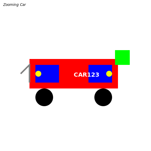 Zooming Car - DrawGPT