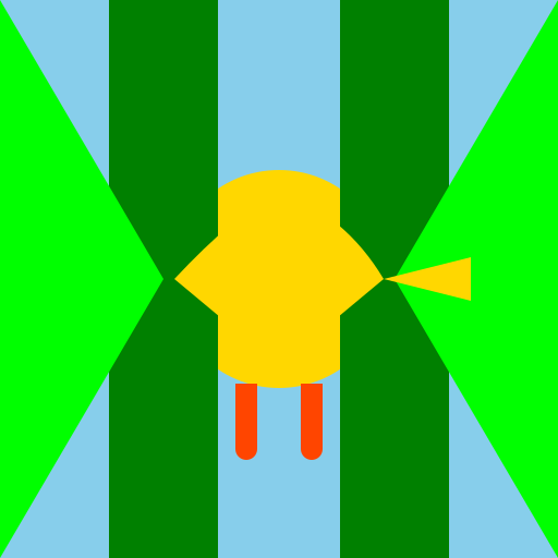 Birds Dodge! Logo - DrawGPT