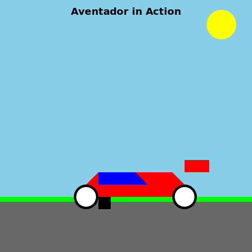 Aventador in Action - DrawGPT