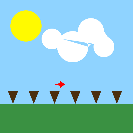 A bird dodging trees in a vibrant landscape - DrawGPT