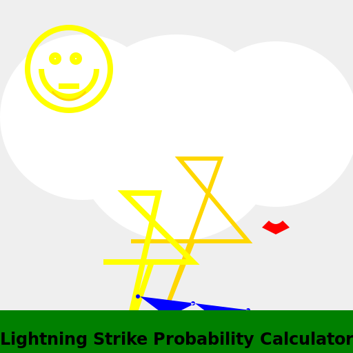 Lightning Strike Probability Calculator Logo - DrawGPT