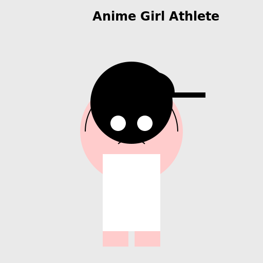 Anime Girl Athlete - DrawGPT