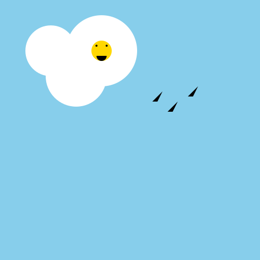 Fluffy Clouds in the Sky - DrawGPT