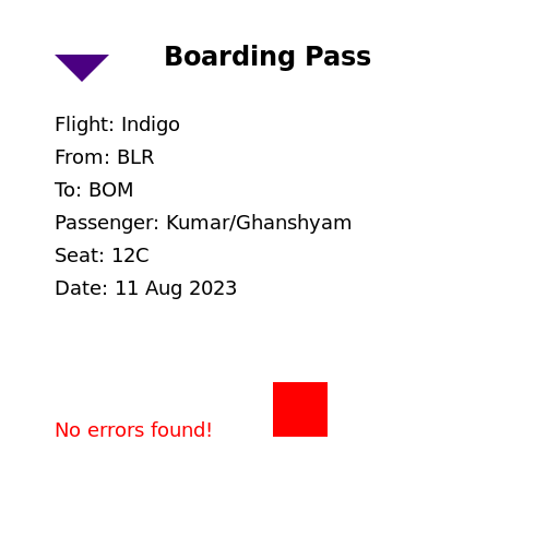 Indigo Flight BLR to BOM - DrawGPT