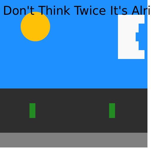 Don't Think Twice It's Alright - AI Prompt #93 - DrawGPT