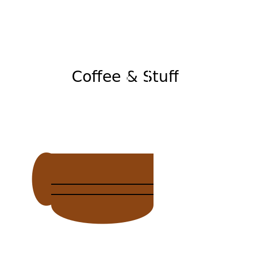 Coffee & Stuff Mug with Steam - DrawGPT