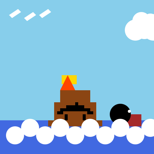 OTTER ATTACKING PIRATE SHIP - DrawGPT