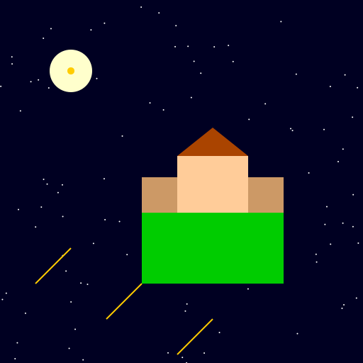 The Leonid Meteor Shower over a Tennessee Farm in 1833 - DrawGPT