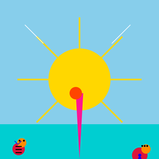 A Sunny Day at the Beach - DrawGPT