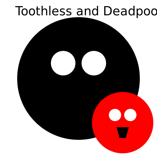 Toothless and Deadpool - DrawGPT