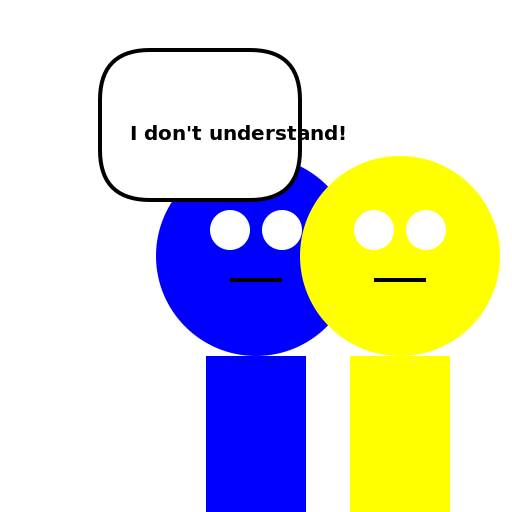 Two people talking, one person doesn't understand - DrawGPT