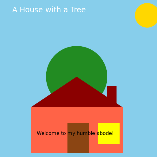 House with a Tree - DrawGPT