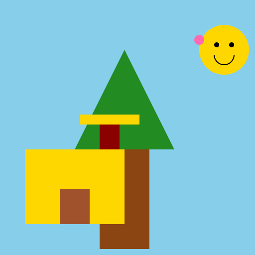House with a Tree - DrawGPT