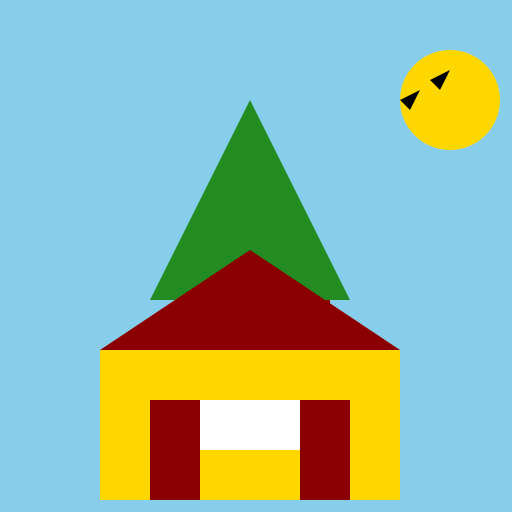 House with a Tree - DrawGPT