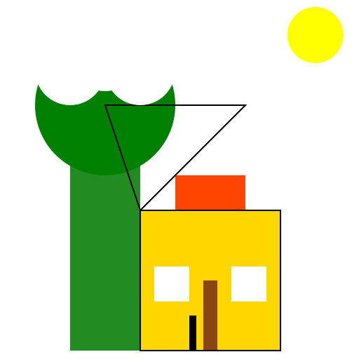 House with a Tree - DrawGPT