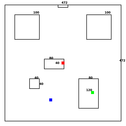 Kitchen Blueprint with Dimensions - DrawGPT
