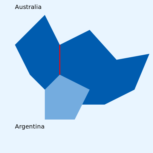 Australia And Argentina Map - DrawGPT
