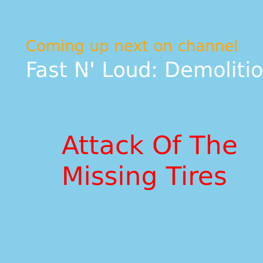 Attack Of The Missing Tires - DrawGPT