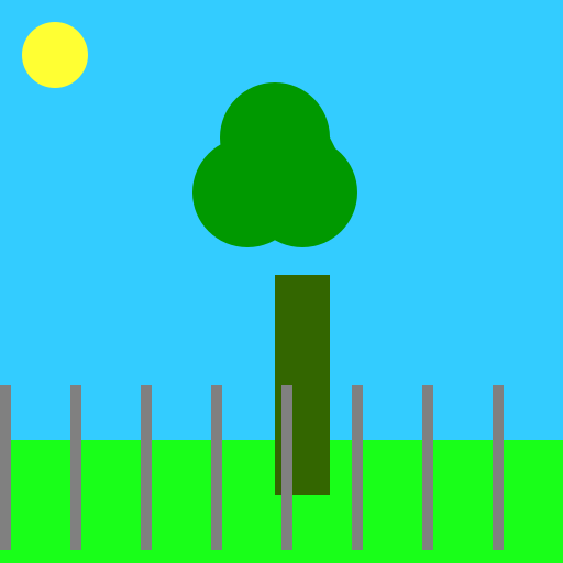 Landscape with a Cute Tree - AI Prompt #9334 - DrawGPT