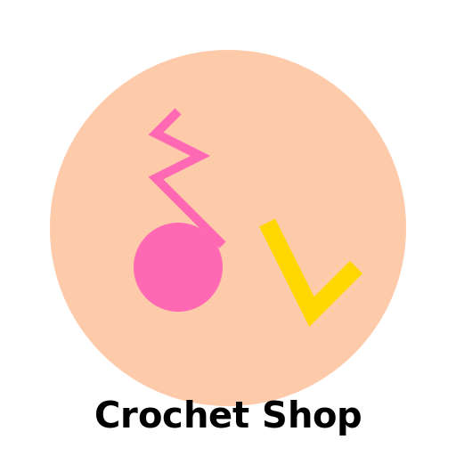 Crochet Shop Logo - DrawGPT