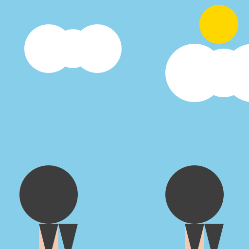 Young Man Meeting His Grandfather in Heaven - DrawGPT