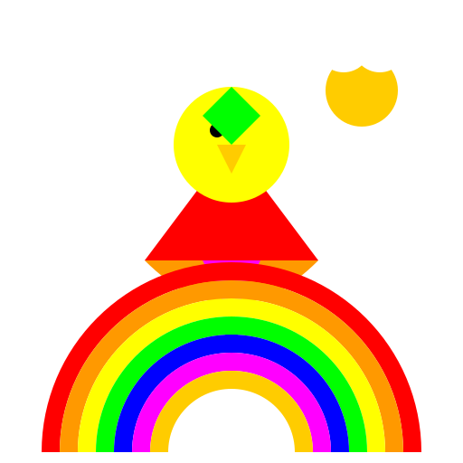 Giant Colorful Phoenix - DrawGPT