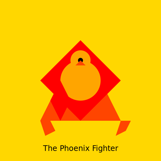 The Phoenix Fighter - DrawGPT