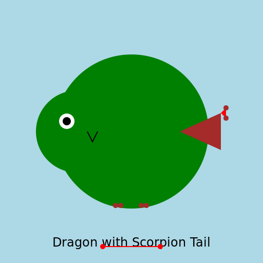 Dragon with Scorpion Tail - DrawGPT