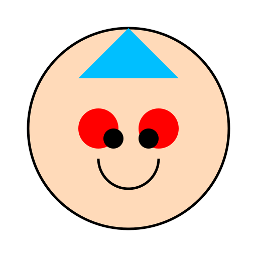 Blue-haired Girl with Red Eyes - DrawGPT