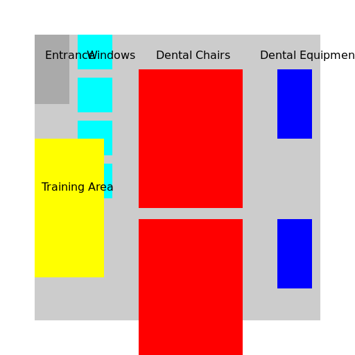 Trainning room digital workflow for dentistry floor plan - DrawGPT