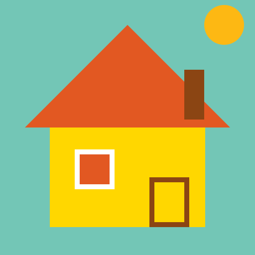 Colorful Cottage - DrawGPT