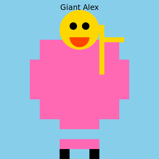 Giant Alex - The Legendary Minecraft Hero - DrawGPT