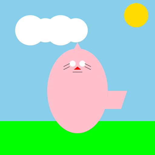 Flying Cat - DrawGPT