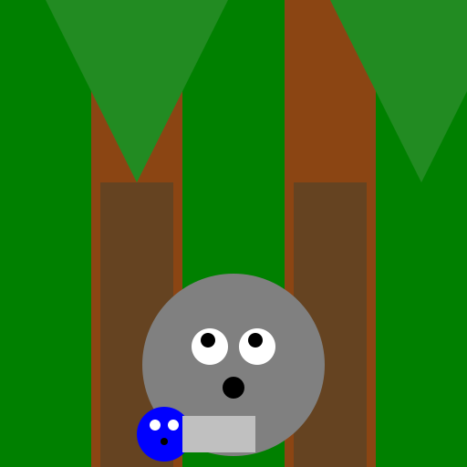 Wolf in the Forest with a Puddle Pup - DrawGPT