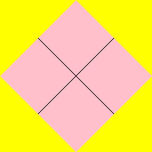 Diagonal Square - DrawGPT