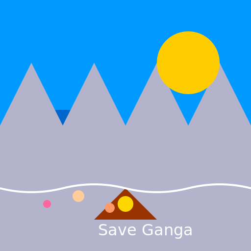 Saving and Cleaning Ganga Cartoon - DrawGPT