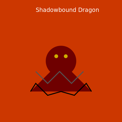 Shadowbound Dragon: The Fiery Chains of Freedom - DrawGPT