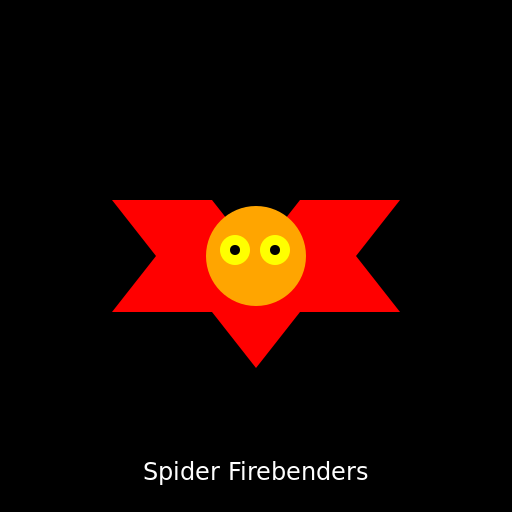Nothing can stop the spider firebenders - DrawGPT