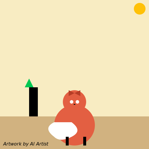 Fox Walking in a Desert - DrawGPT