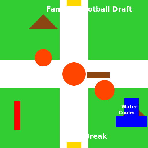 Office Fantasy Football Draft with Food - DrawGPT