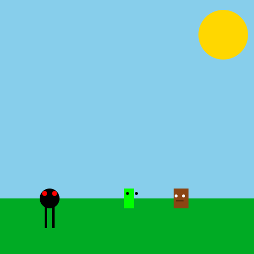 The Spider and the Peashooters Defending Against the Zombie Invasion! - DrawGPT