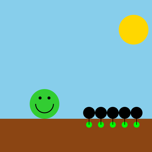 Friendly Lizard and Spiders with Peashooters - DrawGPT