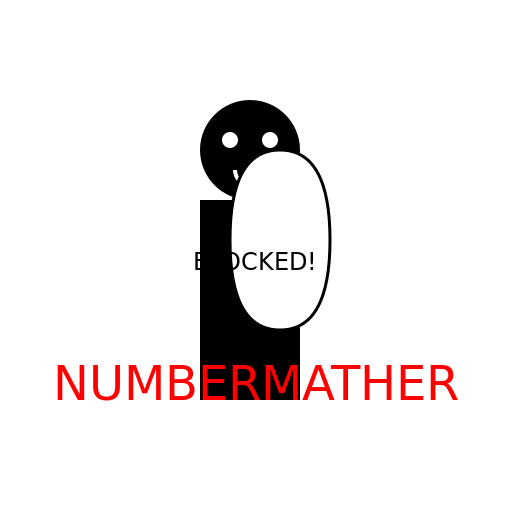 A Man Blocking the Numbermather - DrawGPT