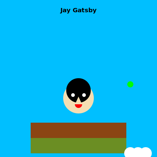 Jay Gatsby on a Seaport, Gazing at the Green Light - DrawGPT